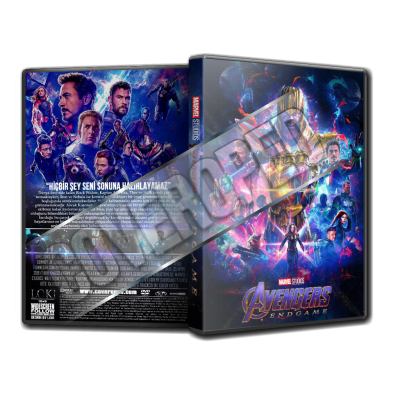 Avengers Endgame 2019 V5 Türkçe dvd Cover Tasarımı